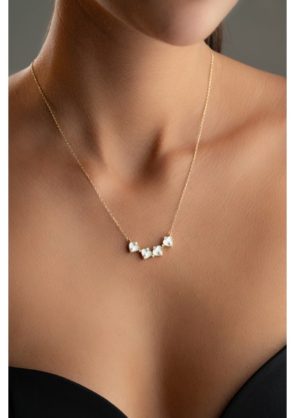 925 Ayar Gümüş Mıknatıslı Yonca Kolye fırsatları