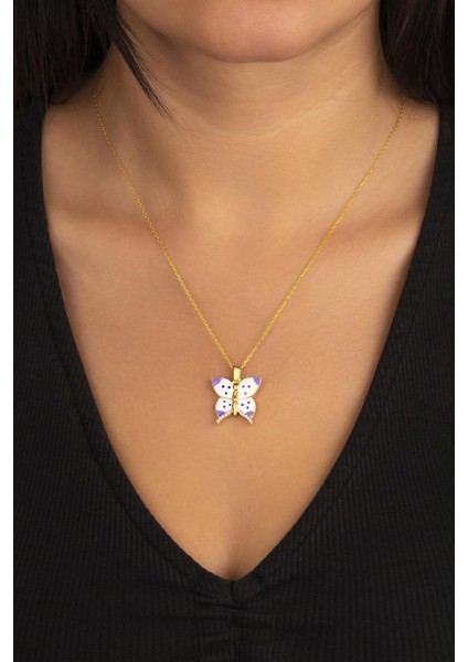 925 Ayar Kelebek Açılabilen Isimli Gümüş Kolye fırsatları