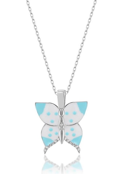 925 Ayar Kelebek Açılabilen Isimli Gümüş Kolye modelleri