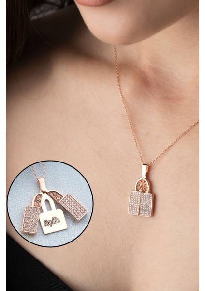 925 Ayar Gümüş Açılır Kilit Kolye fırsatları