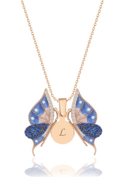 925 Ayar Gümüş Açılabilen Kelebek Kolye indirimleri