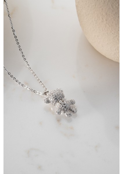 925 Ayar Gümüş Ayıcık Kolye indirimleri