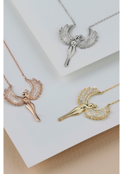 925 Ayar Gümüş Sarılan Çift Kolye