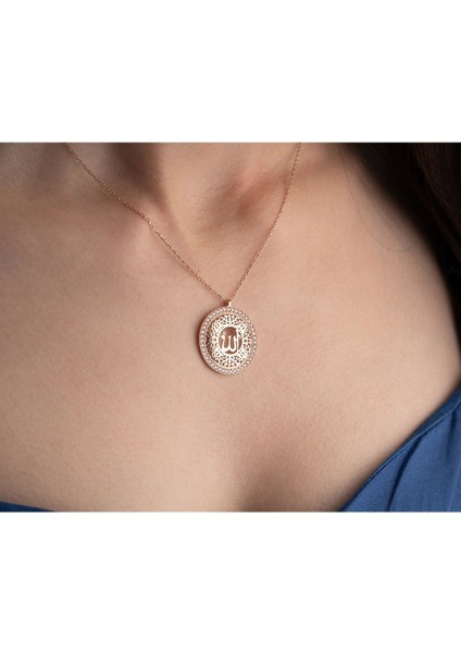 925 Ayar Gümüş Allah Lafzı Kolye