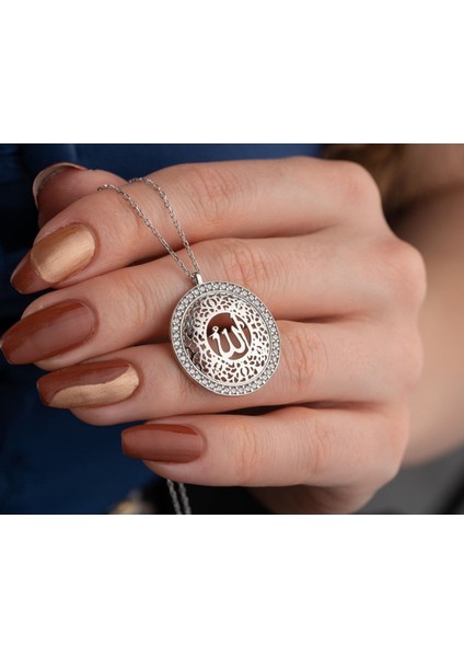 925 Ayar Gümüş Allah Lafzı Kolye fırsatları