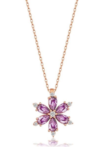 925 Ayar Gümüş Lotus Çiçeği Kolye modelleri