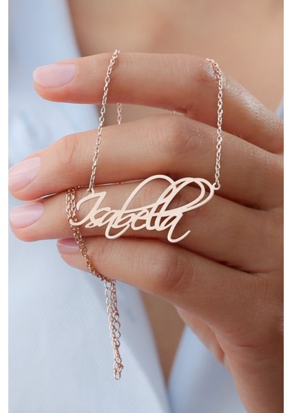 925 Ayar Gümüş Isimli Kolye