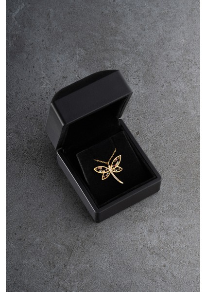 925 Ayar Gümüş Işıklı Kutuda Yusufçuk Kolye