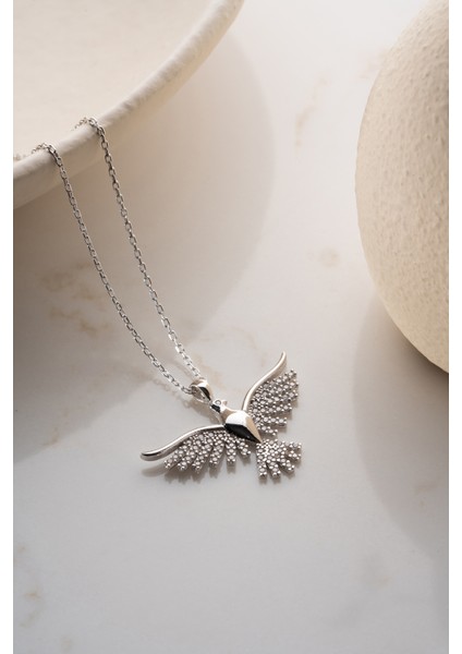 925 Ayar Gümüş Işıklı Kutuda Anka Kuşu Kolye indirimleri