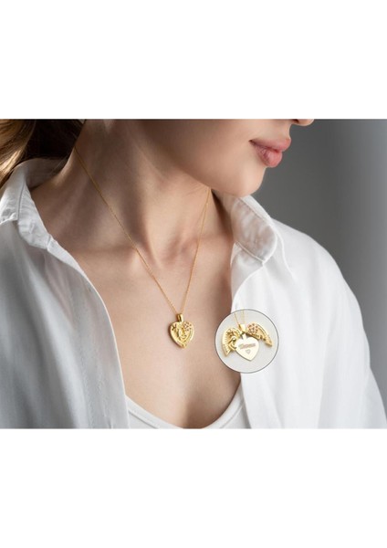 925 Ayar Gümüş Açılabilen Anne Bebek Kolye indirimleri