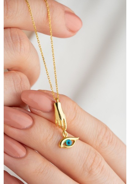 925 Ayar Gümüş Şans Göz Kolye fiyatları