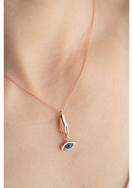925 Ayar Gümüş Şans Göz Kolye modelleri