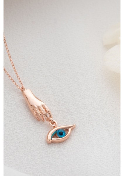 925 Ayar Gümüş Şans Göz Kolye indirimleri