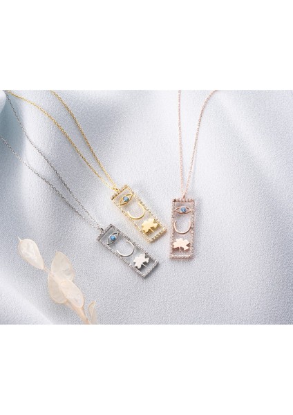 925 Ayar Gold Plaka Şans Gümüş Kolye fiyatları