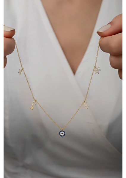 925 Ayar Şans Gold Gümüş Kolye fırsatları