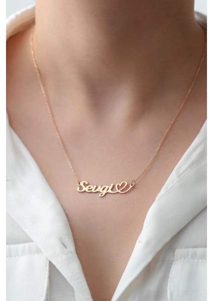 925 Ayar Gümüş Kişiye Özel Isimli Kalpli Kolye fiyatları