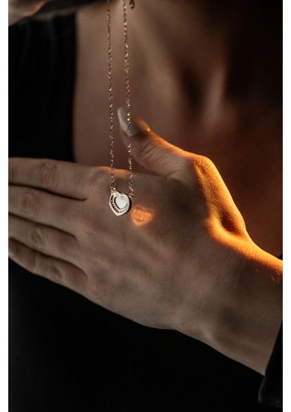 925 Ayar Yansıtmalı Aşk Kolye fiyatları