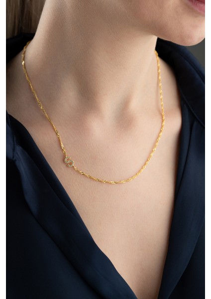 925 Ayar Gümüş Işıklı Kutuda Singapur Zincir Harf Kolye fiyatları