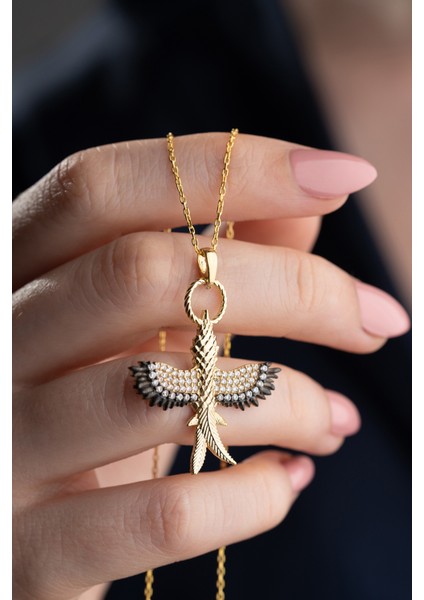 925 Ayar Gümüş Işıklı Kutuda Anka Kuşu Kolye fiyatları