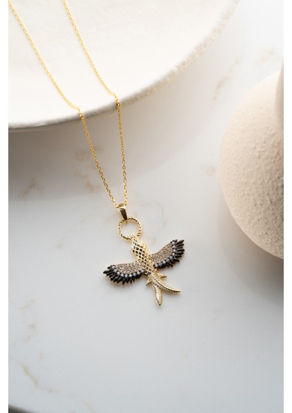 925 Ayar Gümüş Işıklı Kutuda Anka Kuşu Kolye indirimleri