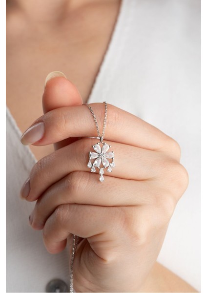 925 Ayar Gümüş Işıklı Kutuda Lotus Çiçeği Kolye fiyatları