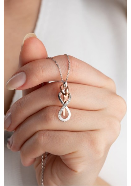 925 Ayar Gümüş Işıklı Kutuda Sarılan Çift Kolye fiyatları