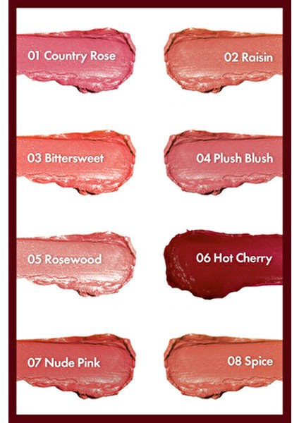 Dudak Ruj 06 Hot Cherry 4 gr Kremsi Formül ile Doğal Görünüm Sunar fırsatları