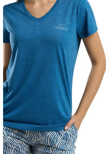 Kadın Kısa Kol Pijama TAKIM-3209