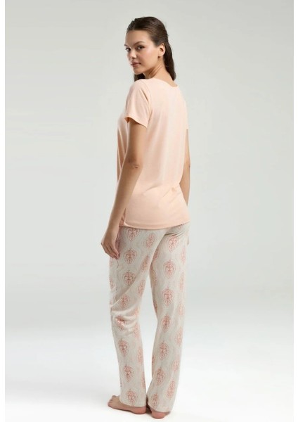 Kadın Kısa Kol Pijama TAKIMI-3257