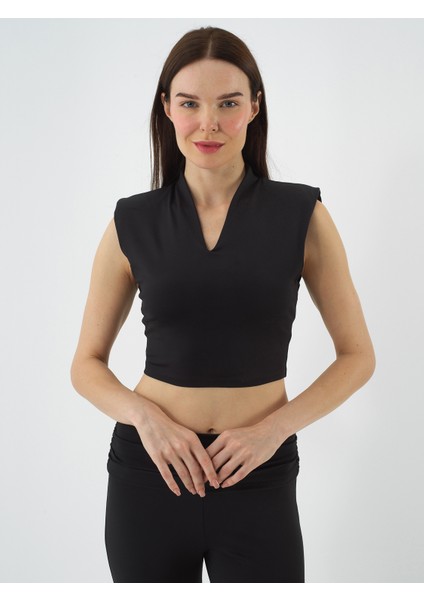 Kadın Siyah Esnek Dokulu Regular Fit Bluz fiyatları