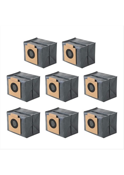 8pcs Eufy Temiz X8 Için Toz Torbaları Pro-Boş Istasyon Robot Vakum Temizleme Yedek Yedek Parça Çöp Torbası (Yurt Dışından)