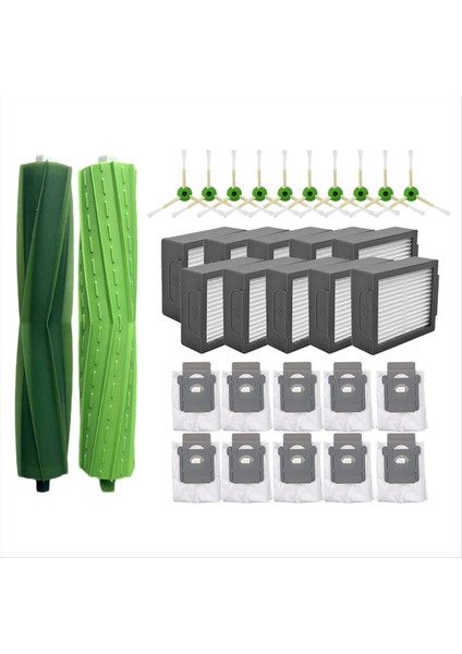 Irobot Roomba Için J7+ / J7 Ana Fırça Yan Fırça Hepa Filtre Toz Çantası Robot Elektrikli Süpürge Yedek Yedek Parçalar (Yurt Dışından)