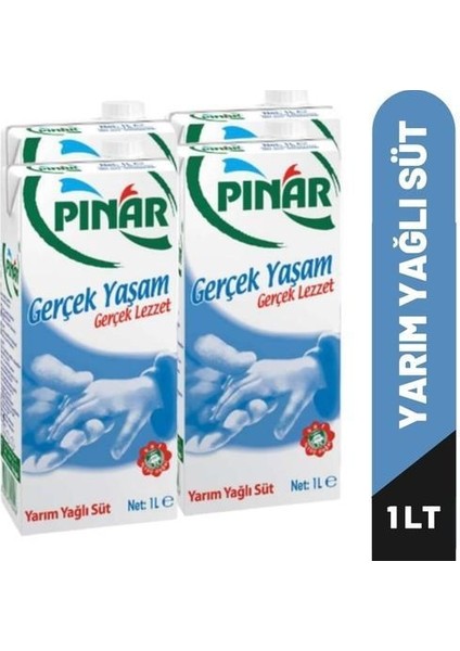 Süt Yarım Yağlı 1 Lt 4’lü Paket modelleri
