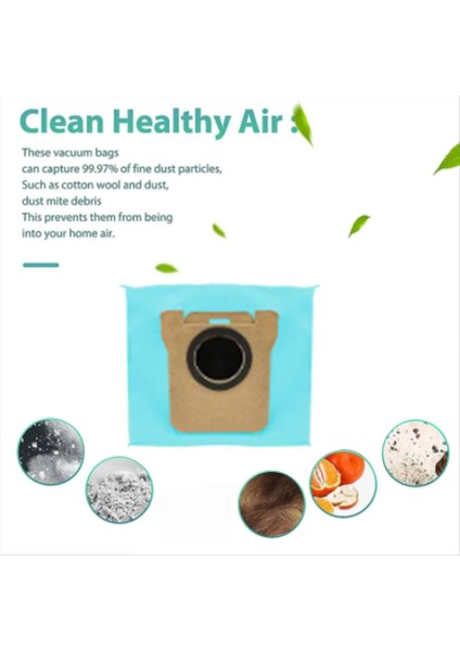 6pcs Xiaomi Robot Vakum X10+ Mijia Omni 1s B101CN/DREAME Bot S10 S20 Pro L10S Ultra (Yurt Dışından) modelleri