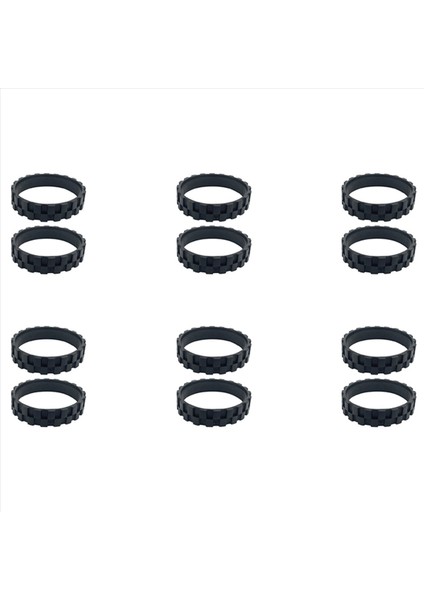 Roborock S5/t6/t7 Aksesuarları Için 12 Pcs Xiaomi Yürüyüş Tekerlek Lastik Cilt Yedek Robot Vakum Süpürge Parçaları (Yurt Dışından)