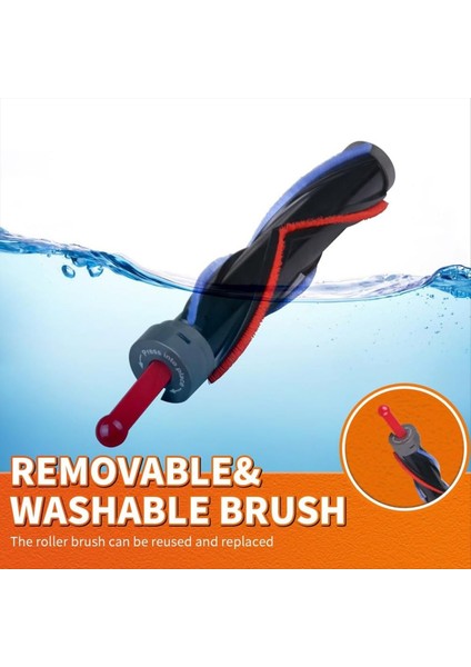 Hızlı Serbest Bırakma Silindir Fırça Temizleyici Kafa Dyson V7 V8 V8 V10 V11 V15 LED Işıklarla Vakum Ekleri (Yurt Dışından) modelleri