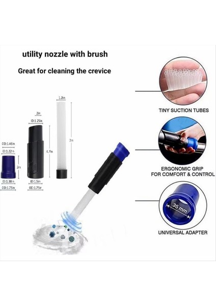 11PCVACUUM Ekleri 2 1/2in Ila 1/4in Ila 1 3/8in ve 1 7/8in Ila 1in Vakum Hortum Adaptör Kiti Evrensel Vakum Aksesuarları (Yurt Dışından) fırsatları