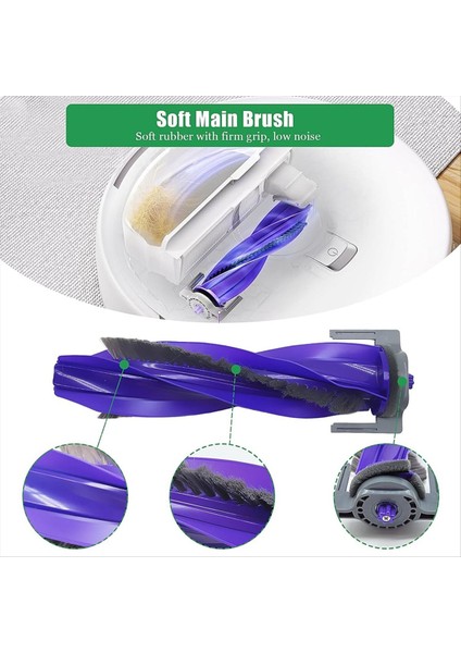 Narwal Freo x Için Plus Vakum Süpürge Ana Yan Fırçalar Hepa Filtreler Paspas Pedleri Toz Torbaları Yedek Parçalar (Yurt Dışından) modelleri