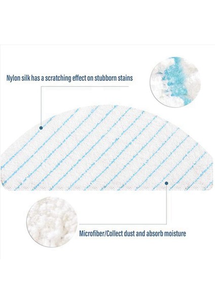 50 Pcs Ecovacs Robot Vakum Süpürücü Ozmo T8/ T8 Pro/ N8 Pro+ (Yurt Dışından) modelleri