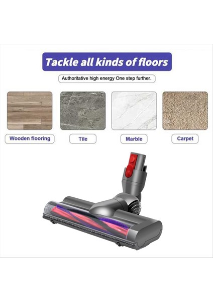 Türbin Fırçası Dyson V7 V8 V8 V10 V11 V15 Motor Fırçası Yüksek Tork Vakum Temizleyici Doğrudan Millete Fırçası Zemin Fırçası (Yurt Dışından) modelleri