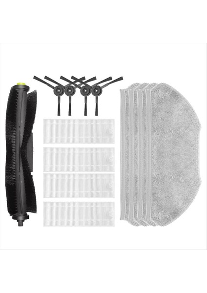 360 S10 / X100 Maks Vakum Temizleyici Aksesuarları Ana Yan Fırça Hepa Filtre Mop Rag Yedek Parçaları (Yurt Dışından)