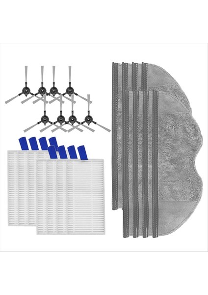 Xiaomi Robot Vakum E5 / C108 Yedek Yan Fırça Hepa Filtre Mop Padleri Yedek Parçalar Aksesuarları (Yurt Dışından)