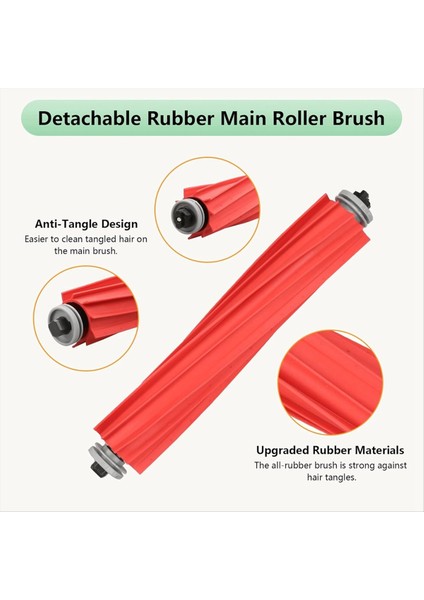 Roborock Q7 Için Q7+ Q7 Max Q7 Max+ (Artı) Robot Vakum Temizleyici Aksesuar Kitleri Ana Yan Fırça Filtre Paspas Torbaları (Yurt Dışından) modelleri