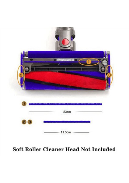 90PCS Dyson V6 V6 V7 V8 V11 V11 Için Yumuşak Peluş Şeritler Vakum Süpürge Yumuşak Silindir Kafa Değiştirme Aksesuarları Parçalar (Yurt Dışından) indirimleri