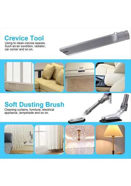 Dyson V6 V6 V7 V7 V8 DC33 DC34 DC35 DC59 DC62 Yedek Parça Kiti Fırça Nozul Zemin Meme (Yurt Dışından) fırsatları