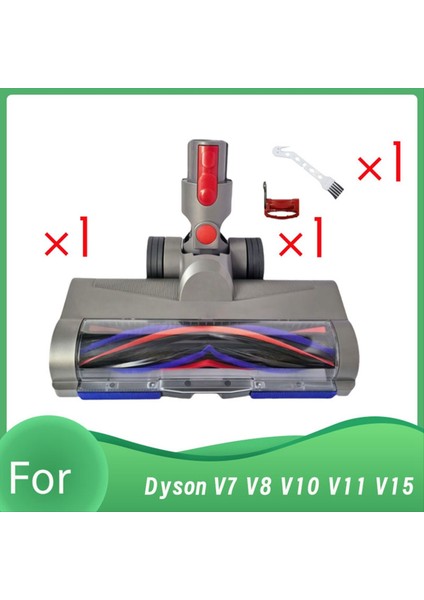 Dyson V7 V8 V10 V11 V15 Kablosuz Elektrikli Süpürge Için LED Toz Işıklı, Dolaşmayı Önleyici Tasarımlı Silindir Fırça Başlığı (Yurt Dışından)