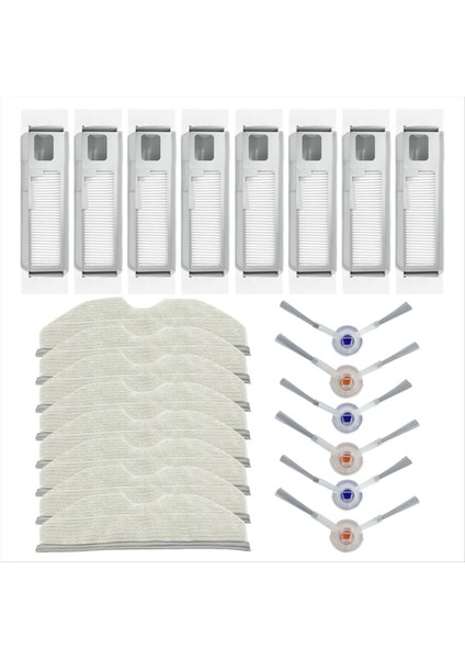 Narwal Freo x Için Uyumlu Plus Yedek Parçalar Aksesuarlar Yan Fırça Hepa Filtre Toz Torbası Mop Bez (Yurt Dışından)