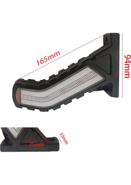 Kamyon Yan Işıkları Su Geçirmez Arka Işıklar Su Geçirmez Römork LED Aydınlatma Neon Saplı Yan Işaret Lambası 24V, 2 Adet (Yurt Dışından) fırsatları