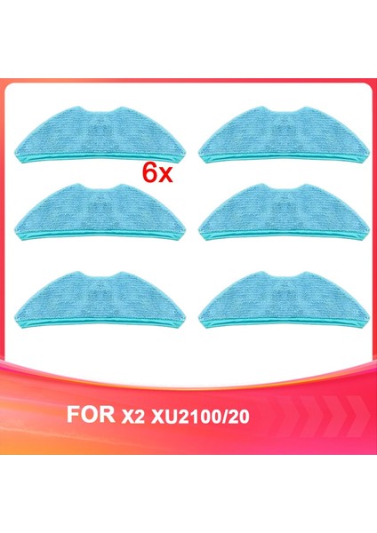 Philips X2 XU2100/20 Süpürge Robotu Aksesuarları, Paspas, Temizlik Bezi, Yedek Parçalar Için Uygun 6 Adet (Yurt Dışından)
