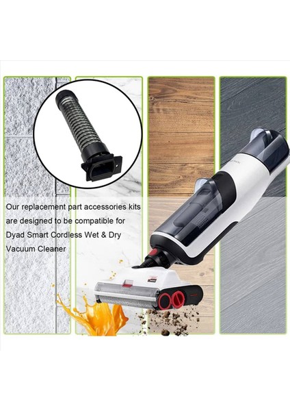 2x Pu Hortum Roborock Dyad U10 Kablosuz Zemin Inatçı Fırça Başlık Yedek Parçaları Yedek Vakum Hortumları (Yurt Dışından) fiyatları